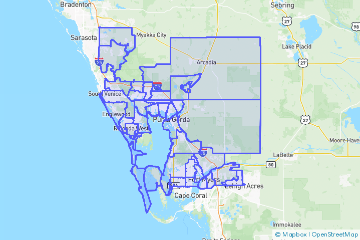 Service Area Map