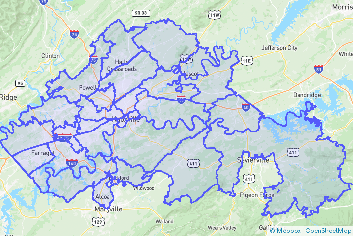 Service Area Map