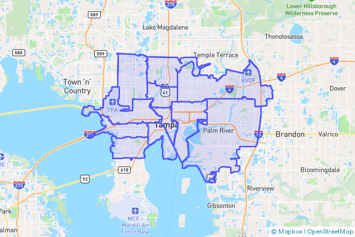 Service Area Map