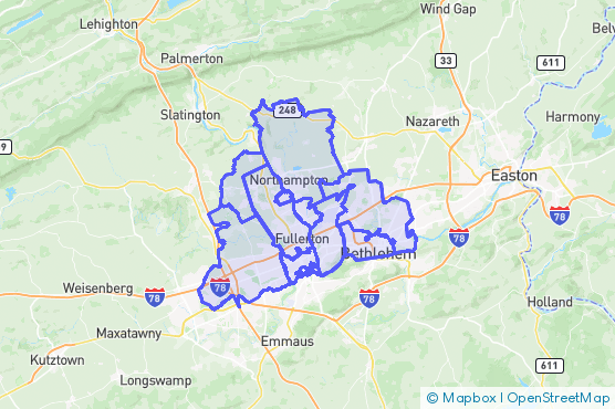 Service Area Map
