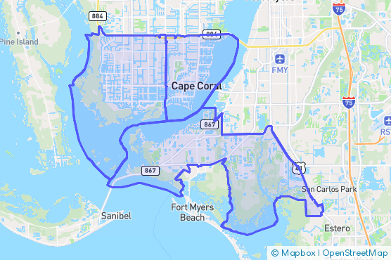 Service Area Map