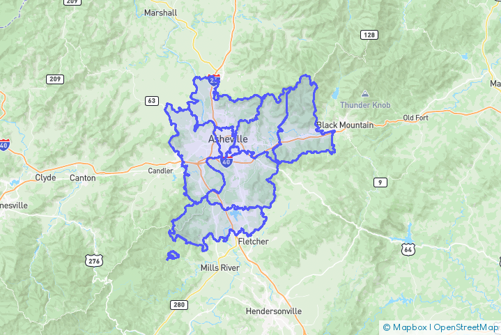 Service Area Map