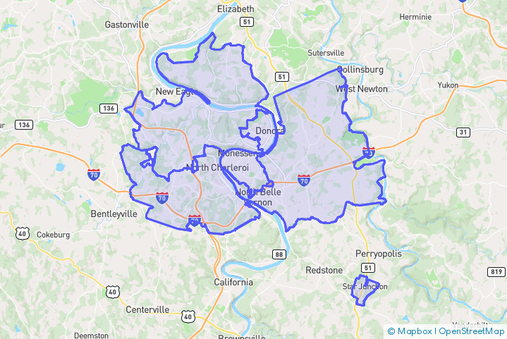 Service Area Map