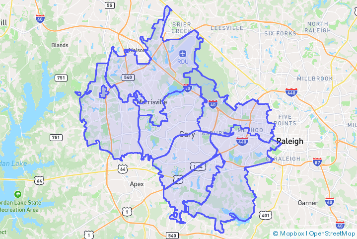 Service Area Map