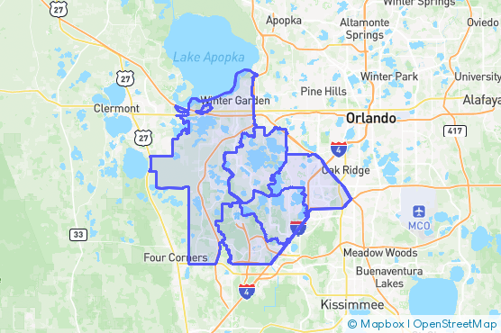 Service Area Map