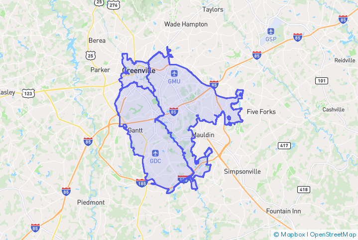 Service Area Map
