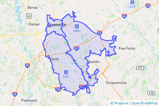 Service Area Map