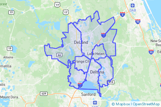 Service Area Map