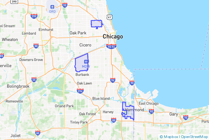 Service Area Map
