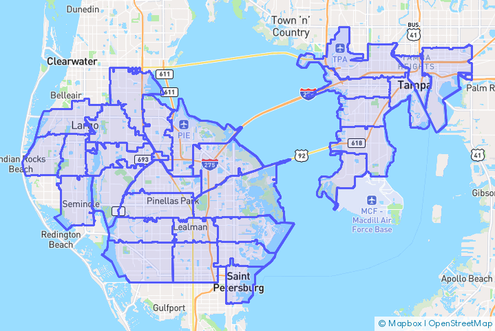 Service Area Map