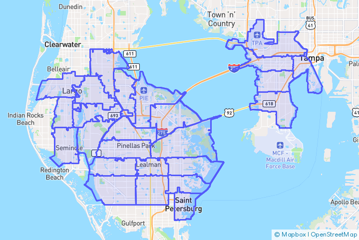 Service Area Map