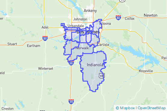 Service Area Map