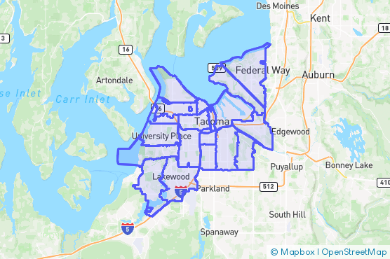 Service Area Map