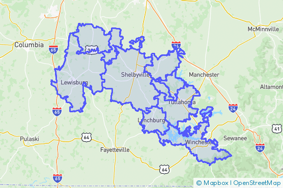 Service Area Map