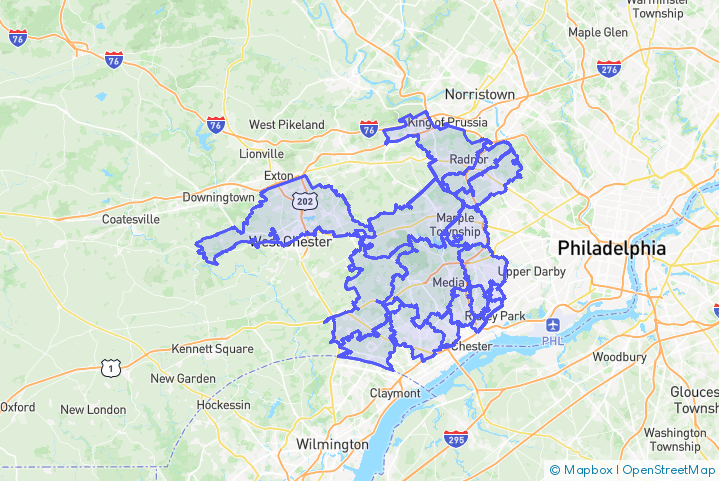 Service Area Map
