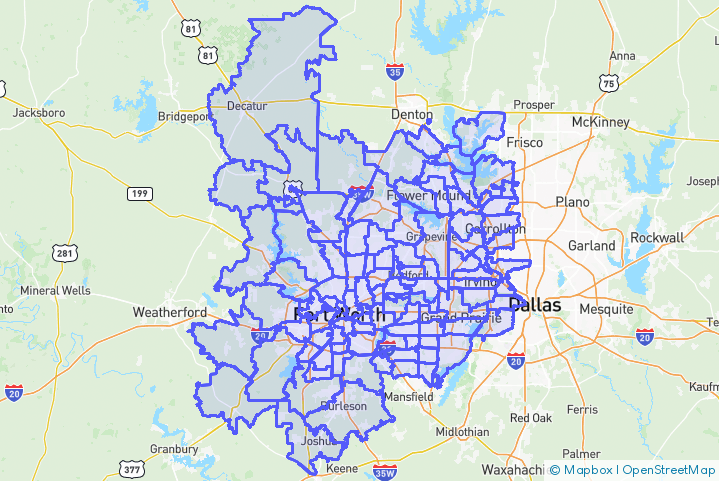 Service Area Map