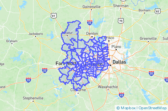 Service Area Map
