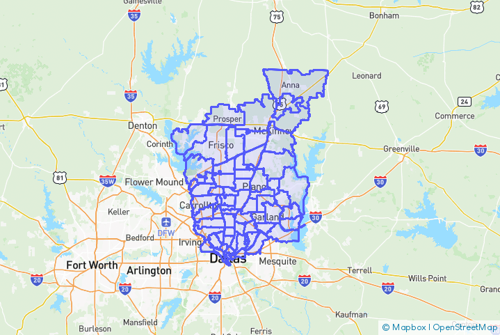 Service Area Map