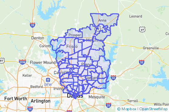 Service Area Map