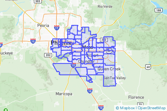 Service Area Map