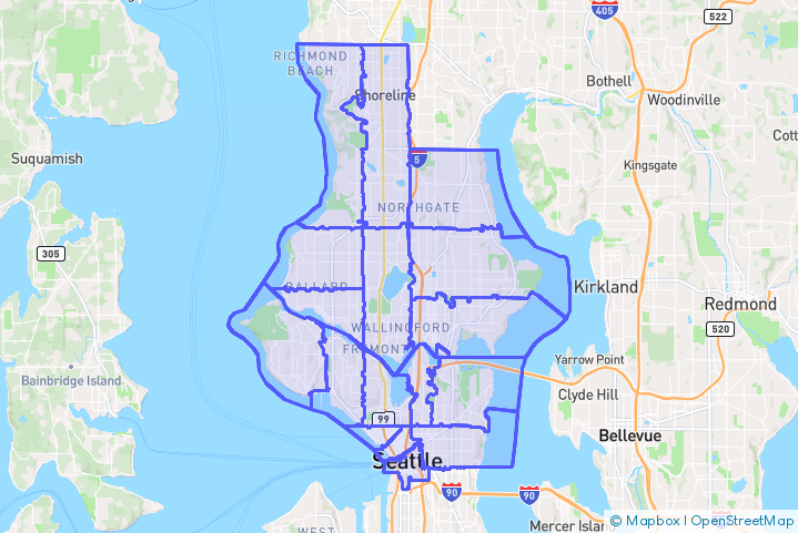 Service Area Map