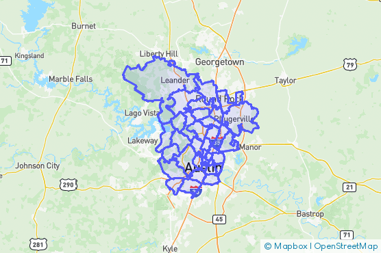 Service Area Map