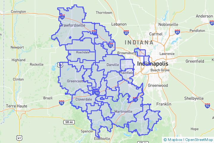 Service Area Map