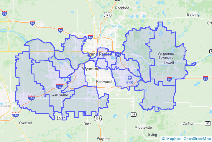Service Area Map