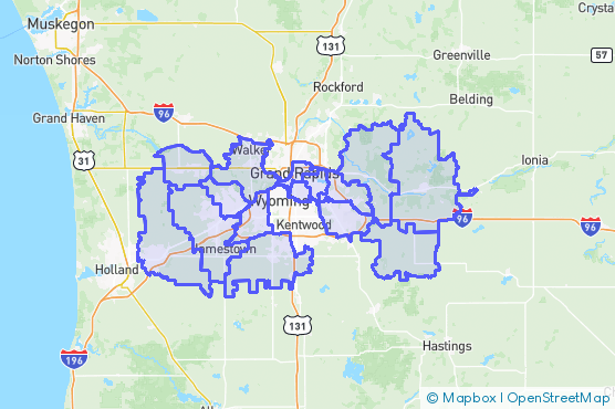 Service Area Map