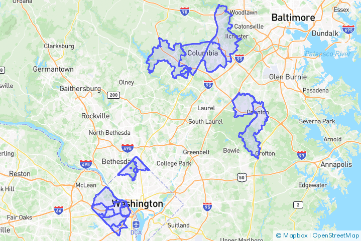 Service Area Map