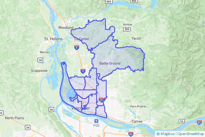 Service Area Map