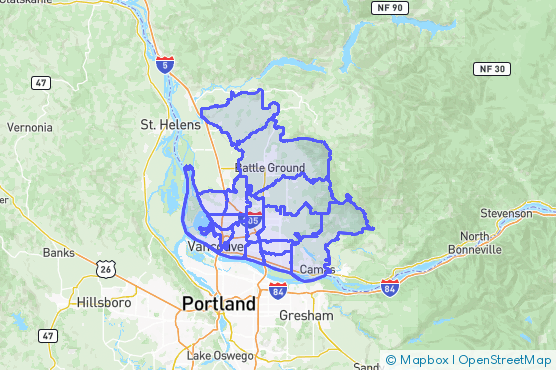 Service Area Map