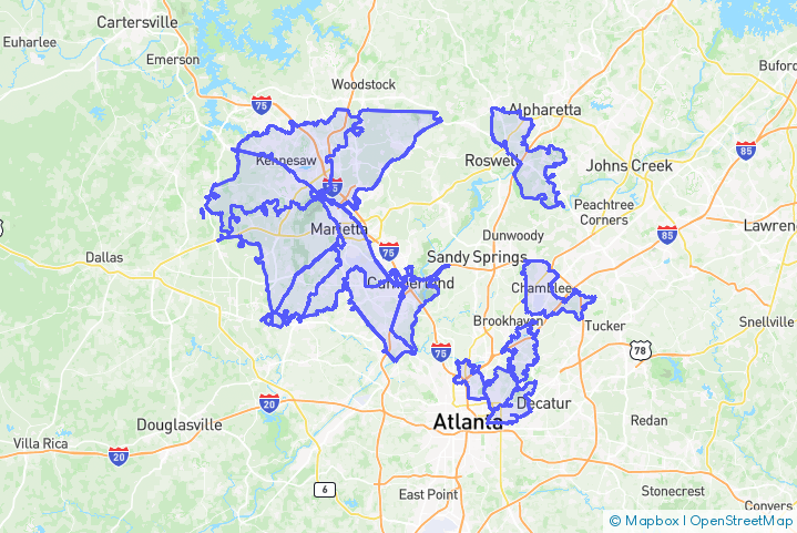 Service Area Map