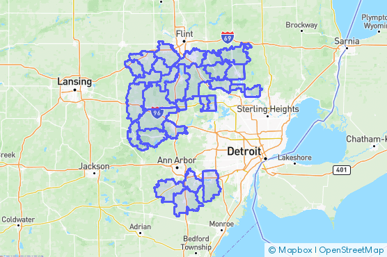 Service Area Map