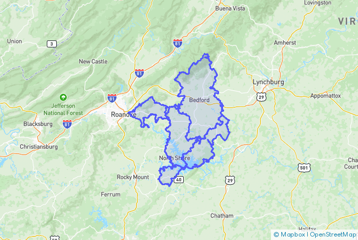Service Area Map