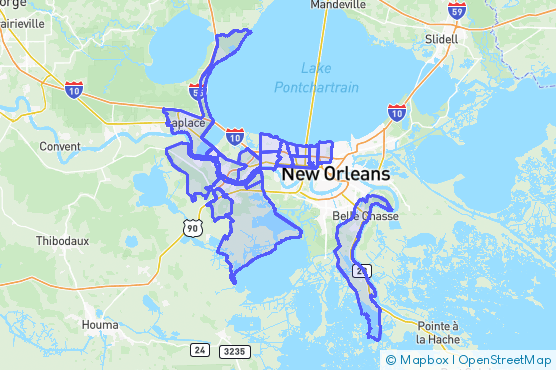 Service Area Map