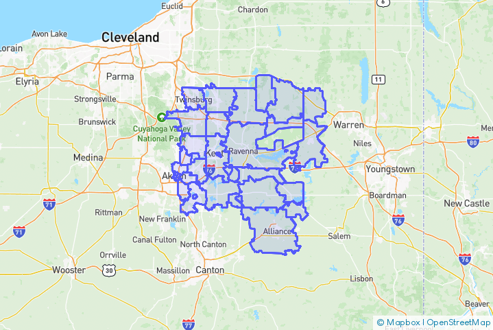 Service Area Map