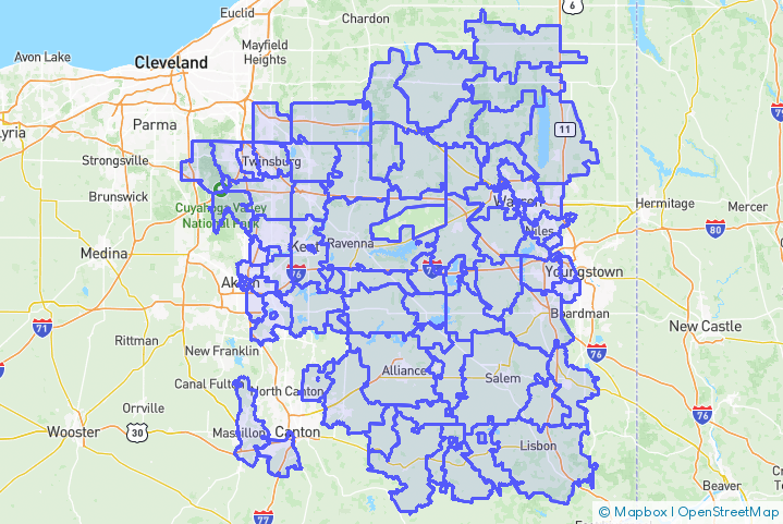 Service Area Map