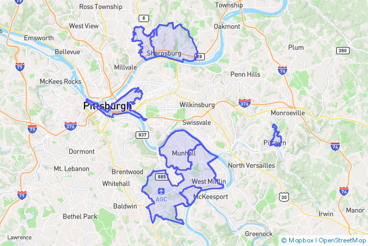 Service Area Map