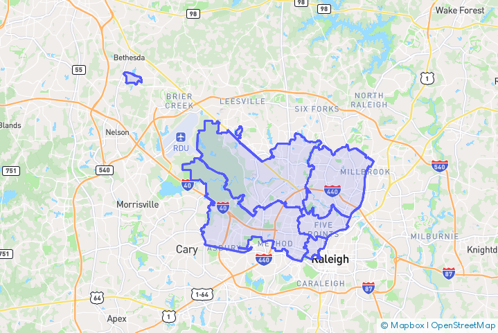 Service Area Map