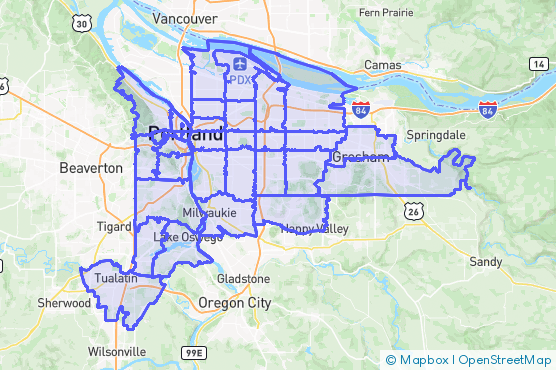 Service Area Map