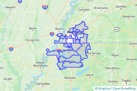 Service Area Map