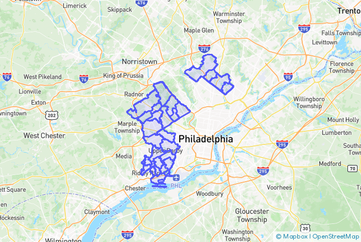 Service Area Map