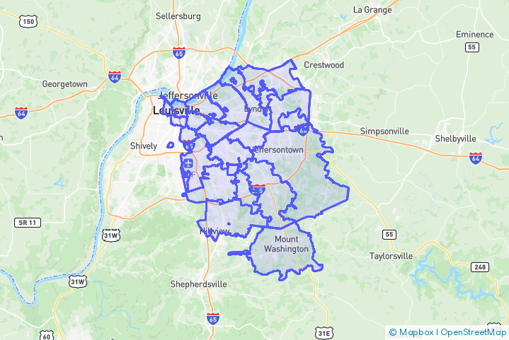 Service Area Map
