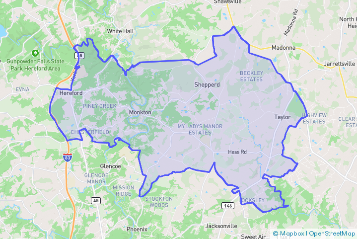 Service Area Map