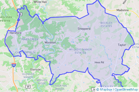 Service Area Map
