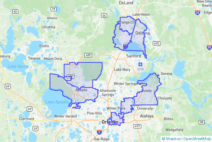 Service Area Map