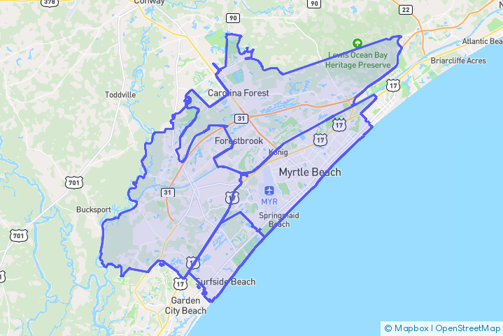 Service Area Map