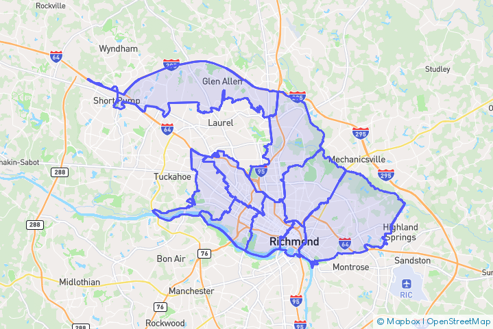 Service Area Map