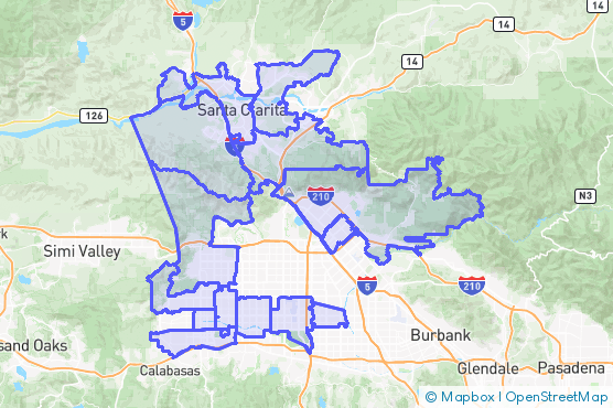 Service Area Map